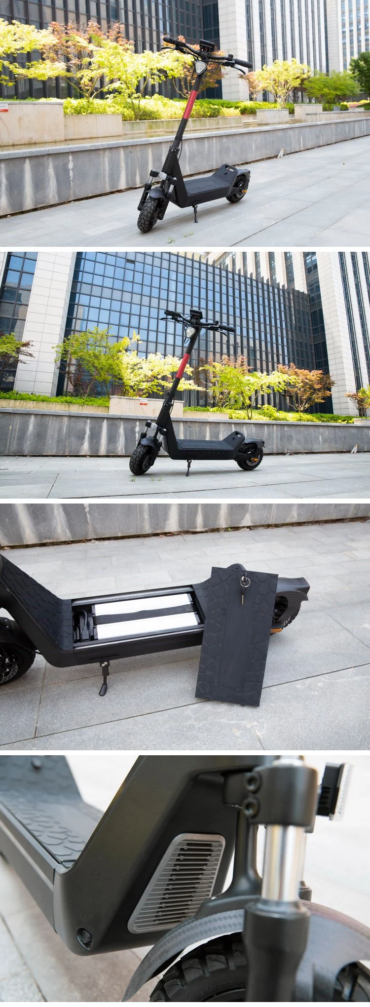 2023 New Two-Wheel Folding Kick Scooter Off Road Dual Motor Electric Scooter