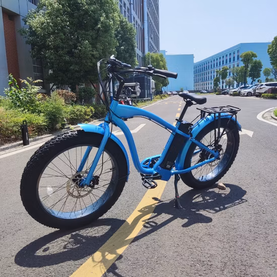 Оптовая OEM алюминиевая литиевая батарея 48 В 500 Вт с передним фонарем 26-дюймовый электрический велосипед для грязи с толстыми шинами